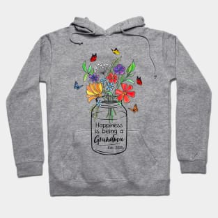 Happiness Is Being A Grandma Est Hoodie